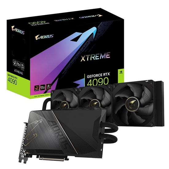 Picture of Gigabyte AORUS GeForce RTX 4090 XTREME WATERFORCE 24G NVIDIA 24 GB GDDR6X