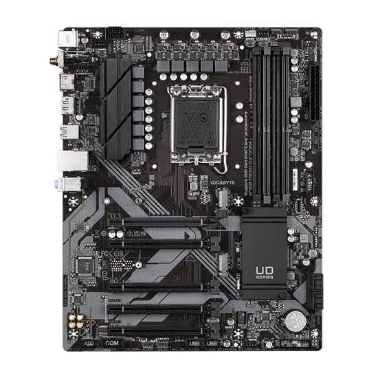 Изображение Gigabyte B760 DS3H AX DDR4 Motherboard - Supports Intel Core 14th CPUs, 8+2+1 Phases Digital VRM, up to 5333MHz DDR4 (OC), 2xPCIe 4.0 M.2, Wi-Fi 6E, GbE LAN, USB 3.2 Gen 2