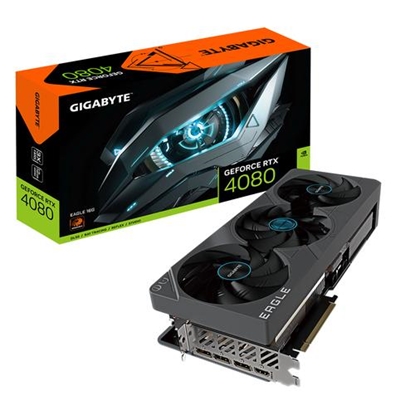 Picture of Gigabyte GV-N4080EAGLE-16GD graphics card NVIDIA GeForce RTX 4080 16 GB GDDR6X