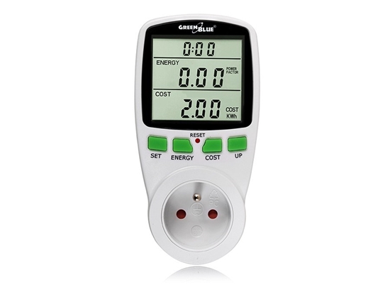 Picture of Greenblue GB202 wattmeter White 0 - 9999 W Built-in display LCD