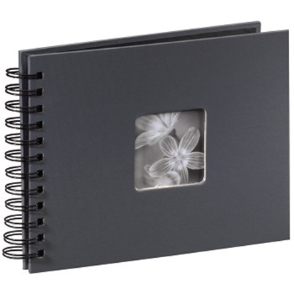 Attēls no Hama "Fine Art" Spiral Album, grey, 22x17/50 photo album 10 x 15, 13 x 18
