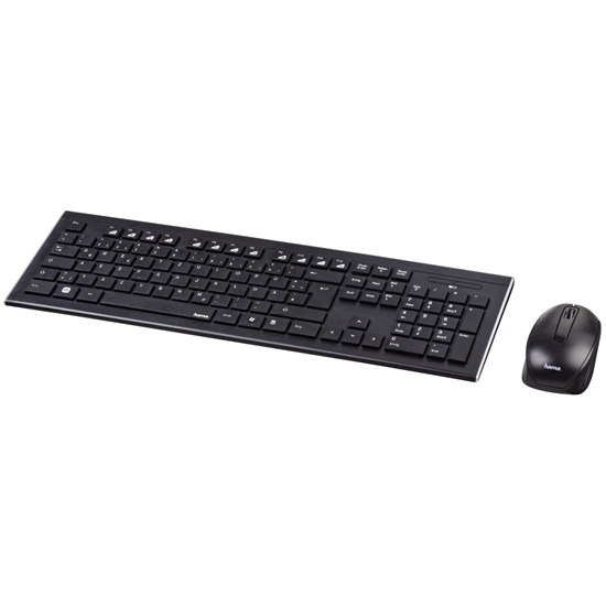 Picture of Hama Cortino keyboard Mouse included RF Wireless QWERTZ Black
