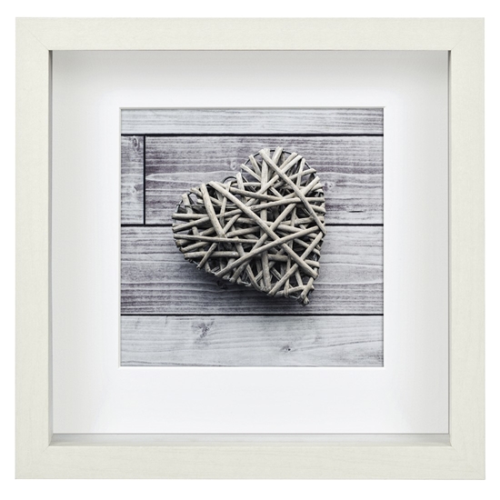 Picture of Hama Scala 3D white 23x23 Portrait Wood Passepartout 59777