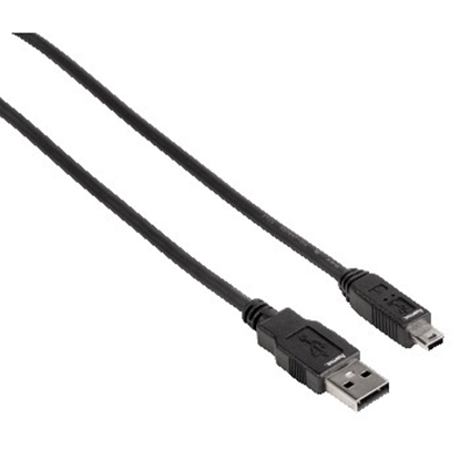 Изображение Hama USB 2.0 Cable B5 Pin USB A - mini USB B black 1,8m