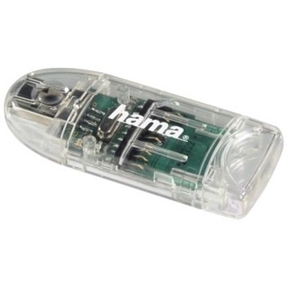 Picture of Hama USB 2.0 Card Reader 8in1 SD/microSD transparent     91092