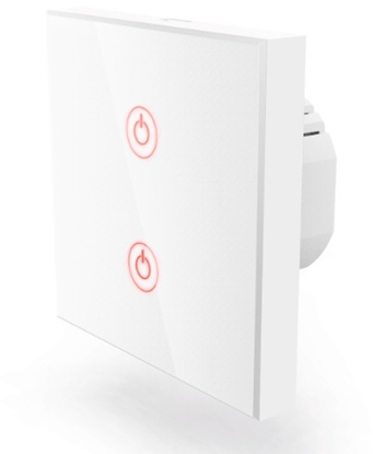 Attēls no Hama WiFi Touch wall switch flush mounted white       176551
