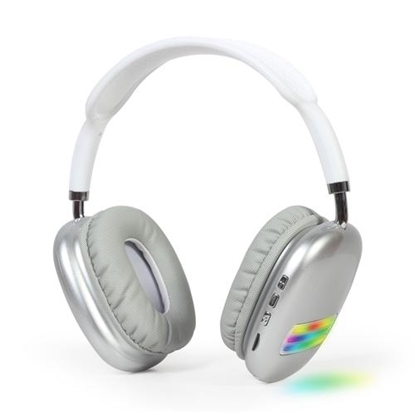 Изображение Austiņas Gembird BT Stereo Headset with LED Light Effect White
