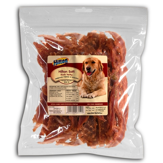 Picture of HILTON Soft Duck Jerky - Dog treat - 500 g