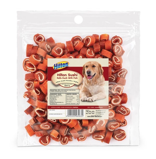 Picture of HILTON Sushi Rolls duck with fish - Dog treat - 500 g