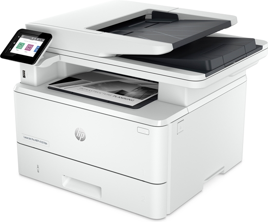 Picture of HP LaserJet Pro MFP 4102dw Printer, Black and white, Printer for Small medium business, Print, copy, scan, Wireless; Instant Ink eligible; Print from phone or tablet; Automatic document feeder