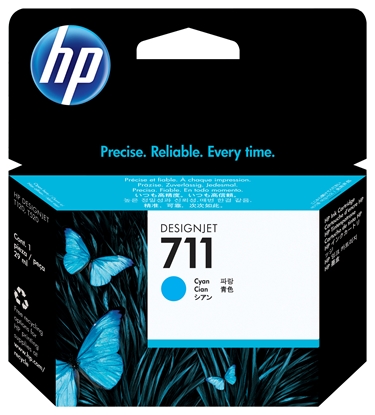 Picture of HP CZ 130 A ink cartridge cyan No. 711
