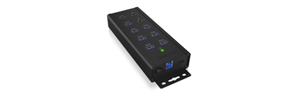 Picture of ICY BOX IB-HUB1703-QC3 USB 3.2 Gen 1 (3.1 Gen 1) Type-B 5000 Mbit/s Black