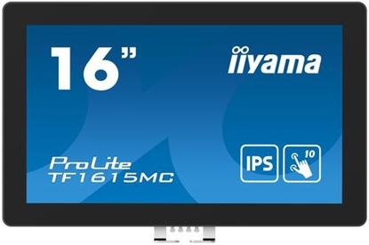 Picture of iiyama ProLite TF1615MC-B1 computer monitor 39.6 cm (15.6") 1920 x 1080 pixels Full HD Touchscreen Black