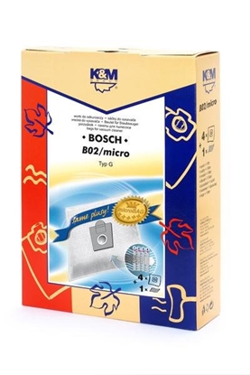 Picture of K&M Vacuum cleaner bag BOSCH typ G (4pcs)