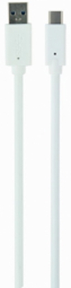 Attēls no Kabelis Gembird USB-A Male - USB Type-C Male 3m White