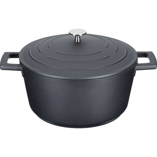Изображение Katls ar vāku Masterclass 4L 24cm melns, lietais alumīnijs