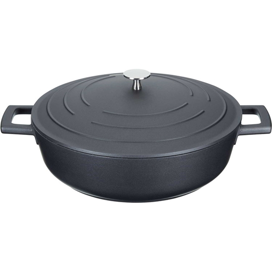 Изображение Katls ar vāku Masterclass 4L 28cm melns, lietais alumīnijs