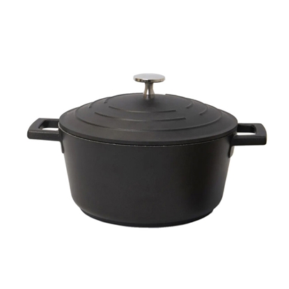 Attēls no Katls ar vāku Masterclass 5L 28cm melns, lietais alumīnijs