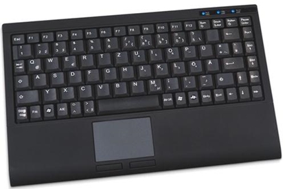 Attēls no KeySonic ACK-540U+ keyboard USB QWERTZ German Black