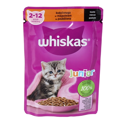 Attēls no Konservi kaķiem Whiskas Junior ar mājputnu gaļu kaķēniem 85g
