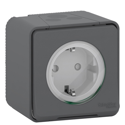 Изображение Kont.rozete Mureva v/a IP55 antracīta