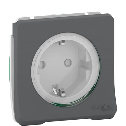 Изображение Kont.rozete Mureva z/a 16A IP55 IK08 antracīta