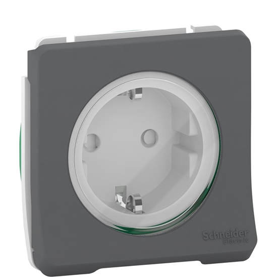 Изображение Kont.rozete Mureva z/a 16A IP55 IK08 antracīta