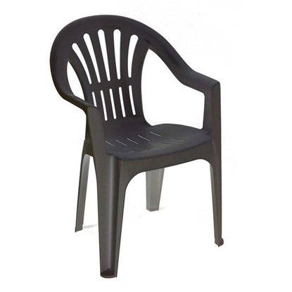 Attēls no Krēsls Kona 55x53.5x82cm, plastmasas, antracīts