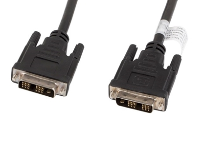 Picture of Lanberg CA-DVIS-10CC-0030-BK DVI cable 3 m DVI-D Black