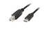 Picture of Lanberg CA-USBA-13CC-0018-BK cable 1.8 m USB 2.0 USB C USB B Black