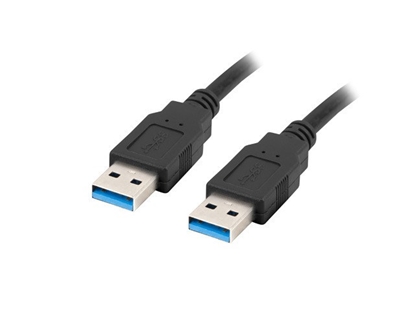 Изображение Lanberg CA-USBA-30CU-0010-BK USB cable 1m 3.0 USB A Black