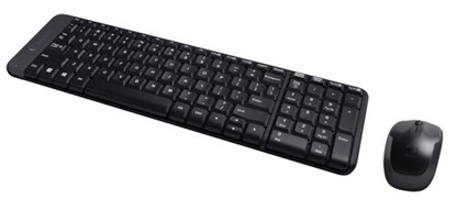 Picture of Logitech Wireless Combo MK220 keyboard Mouse included RF Wireless QWERTY US International Black