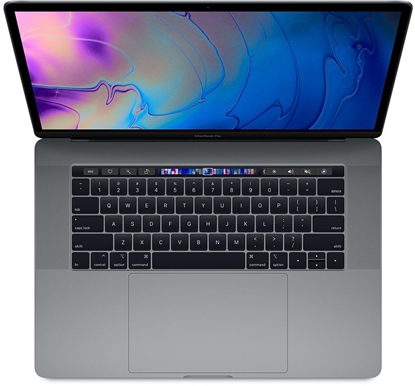 Attēls no MacBook Pro 2018 Retina 15" 4xUSB-C - Core i7 2.2GHz / 16GB / 256GB SSD Space Gray (lietots, stāvoklis A)