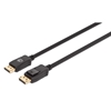Picture of Manhattan DisplayPort 1.4 Cable, 8K@60hz, 1m, Braided Cable, Male to Male, Equivalent to Startech DP14MM1M, With Latches, Fully Shielded, Black, Lifetime Warranty, Polybag
