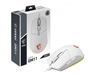Изображение MSI CLUTCH GM11 WHITE Gaming Mouse '2-Zone RGB, upto 5000 DPI, 6 Programmable button, Symmetrical design, OMRON Switches, Center'