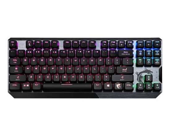 Picture of MSI Vigor GK50 Low Profile TKL keyboard USB AZERTY French Black