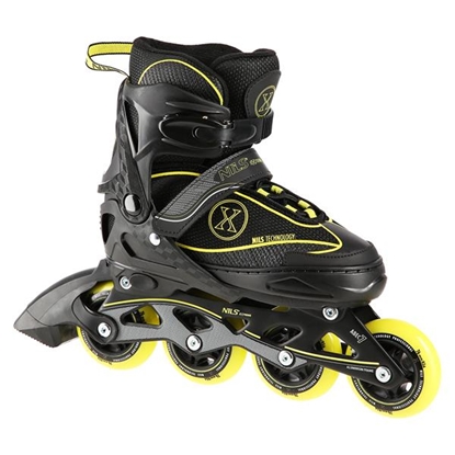 Picture of NA11008 BLACK/YELLOW SIZE M (35-38)  IN-LINE Skrituļslidas NILS EXTREME