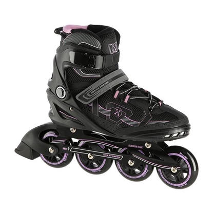 Picture of NA9157 BLACK-PURPLE SIZE 39 IN-LINE Skrituļslidas NILS EXTREME