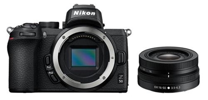 Attēls no Nikon Z 50 + 16-50mm dx MILC 20.9 MP CMOS 5568 x 3712 pixels Black