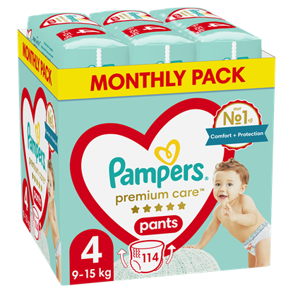 Изображение PAMPERS Premium Pants nappies Size 4, 9-15kg, 114pcs