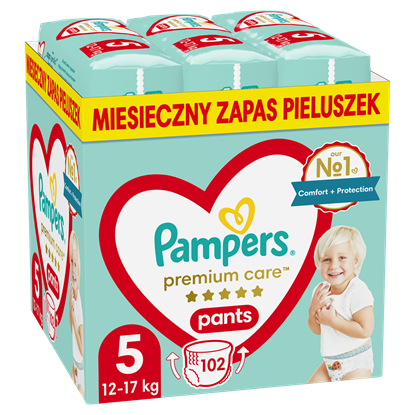 Picture of PAMPERS Premium Pants nappies Size 5, 12-17kg, 102pcs