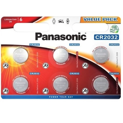 Picture of Panasonic CR2032-6BB BLISTER PACK 6PCS.