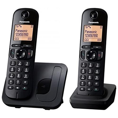 Attēls no Panasonic KX-TGC212 DECT telephone Caller ID Black