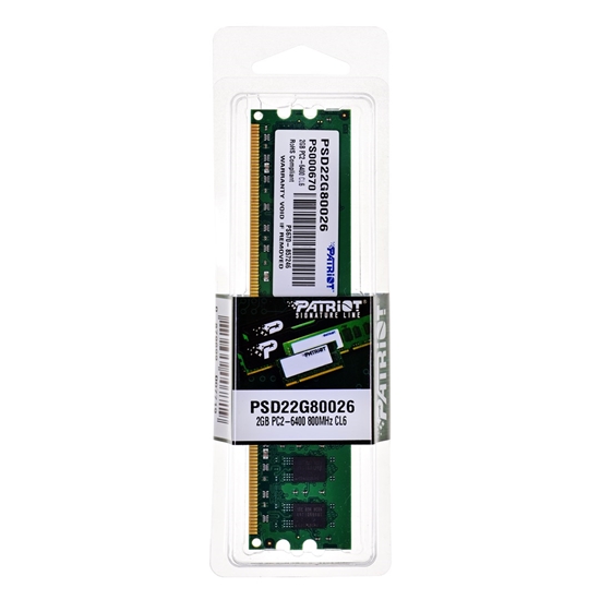 Picture of Patriot Memory 2GB PC2-6400 memory module DDR2 800 MHz