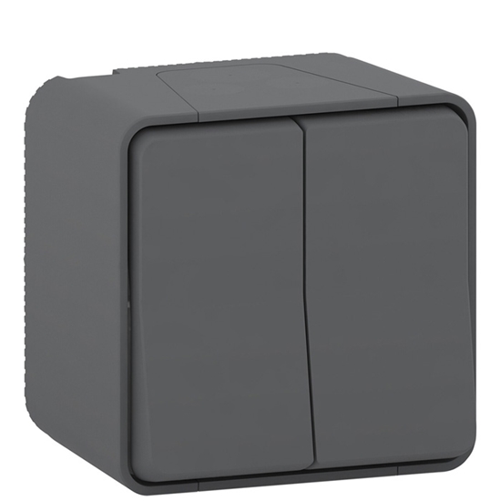 Picture of Pārslēdzis 1+1 Mureva v/a IP55 antracīta