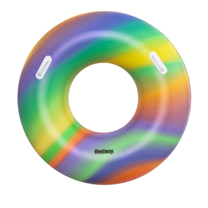 Изображение Peldamrīks d119cm Bestway Rainbow Swim Tube