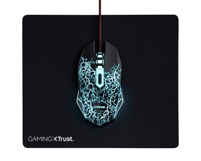 Picture of Perifērijas komplekts Trust Gaming Mouse & Mouse Pad Black