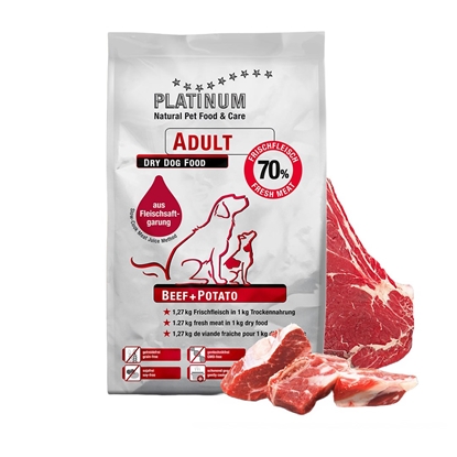 Изображение Platinum Beef Potato 15kg, dry dog food