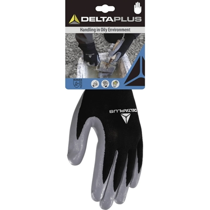 Изображение Polyester knitted glove, nitrile palm 10, Delta Plus
