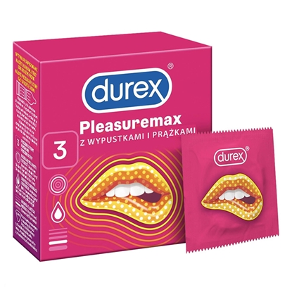 Attēls no Prezervatīvi Durex Pleasuremax N3 3gab.
